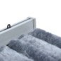 vidaXL Cortina mosquitera de chenilla plateada 100x220 cm 