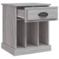 vidaXL Mesita de noche color gris Sonoma 43x36x60 cm vidaXL Mesita de noche color gris Sonoma 43x36x60 cm