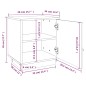 vidaXL Mesitas de noche 2 uds madera de pino marrón miel 40x34x45 cm vidaXL Mesitas de noche 2 uds madera de pino marrón miel 40x34x45 cm