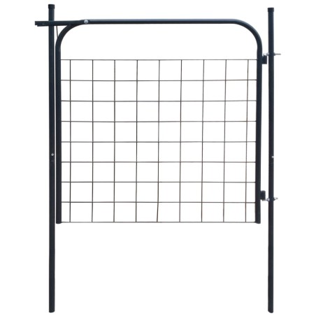vidaXL Puerta de valla de jardín 100x100 cm gris antracita