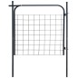 vidaXL Puerta de valla de jardín 100x100 cm gris antracita vidaXL Puerta de valla de jardín 100x100 cm gris antracita