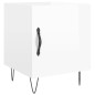 vidaXL Mesitas noche 2 uds madera ingeniería blanco brillo 40x40x50 cm vidaXL Mesitas noche 2 uds madera ingeniería blanco brillo 40x40x50 cm