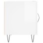 vidaXL Mesitas noche 2 uds madera ingeniería blanco brillo 40x40x50 cm vidaXL Mesitas noche 2 uds madera ingeniería blanco brillo 40x40x50 cm