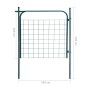 vidaXL Puerta de valla de jardín 100x100 cm gris antracita vidaXL Puerta de valla de jardín 100x100 cm gris antracita