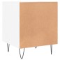 vidaXL Mesitas noche 2 uds madera ingeniería blanco brillo 40x40x50 cm vidaXL Mesitas noche 2 uds madera ingeniería blanco brillo 40x40x50 cm