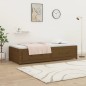 vidaXL Sofá cama de madera maciza de pino marrón miel 80x200 cm vidaXL Sofá cama de madera maciza de pino marrón miel 80x200 cm