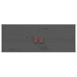 vidaXL Armario de pared de madera maciza de pino gris 80x30x30 cm