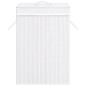 vidaXL Cesta para la ropa sucia de bambú de una sección blanca vidaXL Cesta para la ropa sucia de bambú de una sección blanca