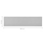 vidaXL Alfombra de pasillo gris claro 50x200 cm