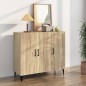 vidaXL Aparador de madera de ingeniería roble Sonoma 90x34x80 cm vidaXL Aparador de madera de ingeniería roble Sonoma 90x34x80 cm