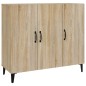 vidaXL Aparador de madera de ingeniería roble Sonoma 90x34x80 cm vidaXL Aparador de madera de ingeniería roble Sonoma 90x34x80 cm