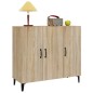 vidaXL Aparador de madera de ingeniería roble Sonoma 90x34x80 cm vidaXL Aparador de madera de ingeniería roble Sonoma 90x34x80 cm
