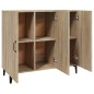 vidaXL Aparador de madera de ingeniería roble Sonoma 90x34x80 cm vidaXL Aparador de madera de ingeniería roble Sonoma 90x34x80 cm