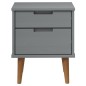 vidaXL Mesita de noche MOLDE madera maciza de pino gris 40x35x48 cm vidaXL Mesita de noche MOLDE madera maciza de pino gris 40x35x48 cm