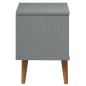 vidaXL Mesita de noche MOLDE madera maciza de pino gris 40x35x48 cm vidaXL Mesita de noche MOLDE madera maciza de pino gris 40x35x48 cm