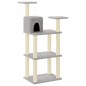 vidaXL Rascador para gatos con postes de sisal 119 cm gris claro vidaXL Rascador para gatos con postes de sisal 119 cm gris claro