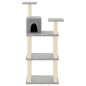 vidaXL Rascador para gatos con postes de sisal 119 cm gris claro vidaXL Rascador para gatos con postes de sisal 119 cm gris claro