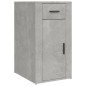 vidaXL Armario de escritorio contrachapada gris hormigón 40x49x75 cm