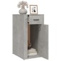 vidaXL Armario de escritorio contrachapada gris hormigón 40x49x75 cm