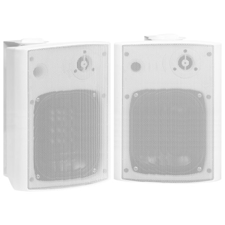 vidaXL Altavoces estéreo de pared 2 uds blanco interior/exterior 120 W