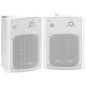 vidaXL Altavoces estéreo de pared 2 uds blanco interior/exterior 120 W vidaXL Altavoces estéreo de pared 2 uds blanco interior/exterior 120 W