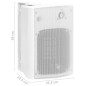 vidaXL Altavoces estéreo de pared 2 uds blanco interior/exterior 120 W vidaXL Altavoces estéreo de pared 2 uds blanco interior/exterior 120 W