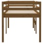 vidaXL Cama alta madera maciza pino marrón miel 75x190 cm vidaXL Cama alta madera maciza pino marrón miel 75x190 cm