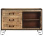 vidaXL Aparador de madera maciza de mango en bruto 100x31x60 cm vidaXL Aparador de madera maciza de mango en bruto 100x31x60 cm