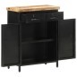 vidaXL Aparador de madera de mango rugosa 60x30x76 cm vidaXL Aparador de madera de mango rugosa 60x30x76 cm