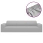 vidaXL Funda elástica para sillón de 4 plazas poliéster jersey gris vidaXL Funda elástica para sillón de 4 plazas poliéster jersey gris
