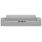 vidaXL Funda elástica para sillón de 4 plazas poliéster jersey gris vidaXL Funda elástica para sillón de 4 plazas poliéster jersey gris