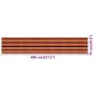 vidaXL Toldo para balcón HDPE multicolor 75x400 cm vidaXL Toldo para balcón HDPE multicolor 75x400 cm