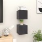 vidaXL Muebles de salón de pared 2 uds gris 30,5x30x30 cm vidaXL Muebles de salón de pared 2 uds gris 30,5x30x30 cm