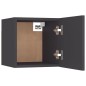vidaXL Muebles de salón de pared 2 uds gris 30,5x30x30 cm vidaXL Muebles de salón de pared 2 uds gris 30,5x30x30 cm
