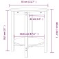 vidaXL Mesa de centro de madera maciza de pino blanco Ø55x60 cm vidaXL Mesa de centro de madera maciza de pino blanco Ø55x60 cm