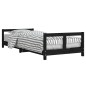 vidaXL Estructura de cama para niños madera de pino negro 80x200 cm vidaXL Estructura de cama para niños madera de pino negro 80x200 cm