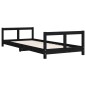 vidaXL Estructura de cama para niños madera de pino negro 80x200 cm vidaXL Estructura de cama para niños madera de pino negro 80x200 cm
