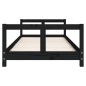 vidaXL Estructura de cama para niños madera de pino negro 80x200 cm vidaXL Estructura de cama para niños madera de pino negro 80x200 cm
