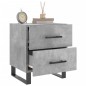vidaXL Mesita noche 2 uds madera ingeniería gris hormigón 40x35x47,5cm vidaXL Mesita noche 2 uds madera ingeniería gris hormigón 40x35x47,5cm
