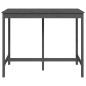vidaXL Mesa alta de bar de madera maciza de pino gris 140x80x110 cm vidaXL Mesa alta de bar de madera maciza de pino gris 140x80x110 cm