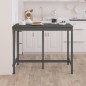 vidaXL Mesa alta de bar de madera maciza de pino gris 140x80x110 cm vidaXL Mesa alta de bar de madera maciza de pino gris 140x80x110 cm
