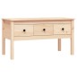 vidaXL Mesa de centro de madera maciza de pino 102x49x55 cm vidaXL Mesa de centro de madera maciza de pino 102x49x55 cm