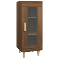 vidaXL Aparador madera de ingeniería marrón roble 34,5x34x90 cm