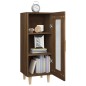 vidaXL Aparador madera de ingeniería marrón roble 34,5x34x90 cm vidaXL Aparador madera de ingeniería marrón roble 34,5x34x90 cm