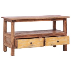 vidaXL Mueble para la TV de madera maciza reciclada 90x40x50 cm