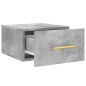 vidaXL Mesitas de noche de pared 2 uds color gris hormigón 35x35x20 cm vidaXL Mesitas de noche de pared 2 uds color gris hormigón 35x35x20 cm
