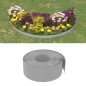 vidaXL Borduras de jardín 5 uds polietileno gris 10 m 20 cm vidaXL Borduras de jardín 5 uds polietileno gris 10 m 20 cm
