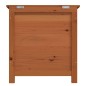 vidaXL Baúl para cojines madera de abeto maciza marrón 50x50x56 cm vidaXL Baúl para cojines madera de abeto maciza marrón 50x50x56 cm