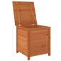 vidaXL Baúl para cojines madera de abeto maciza marrón 50x50x56 cm vidaXL Baúl para cojines madera de abeto maciza marrón 50x50x56 cm