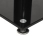vidaXL Soportes de altavoces 2 uds vidrio templado negro 3 pilares vidaXL Soportes de altavoces 2 uds vidrio templado negro 3 pilares